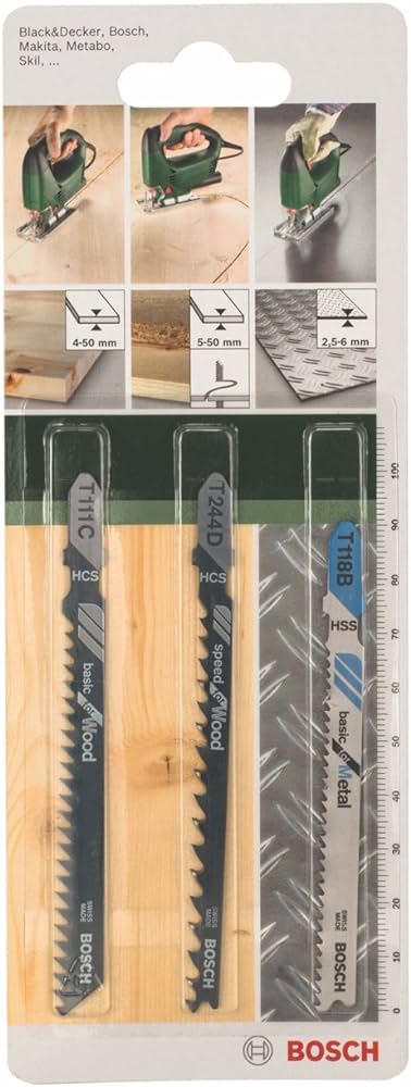 Набор пилок для лобзика Bosch MixT, 2609256741 photo 1 Набор пилок для лобзика Bosch MixT, 2609256741 photo 1