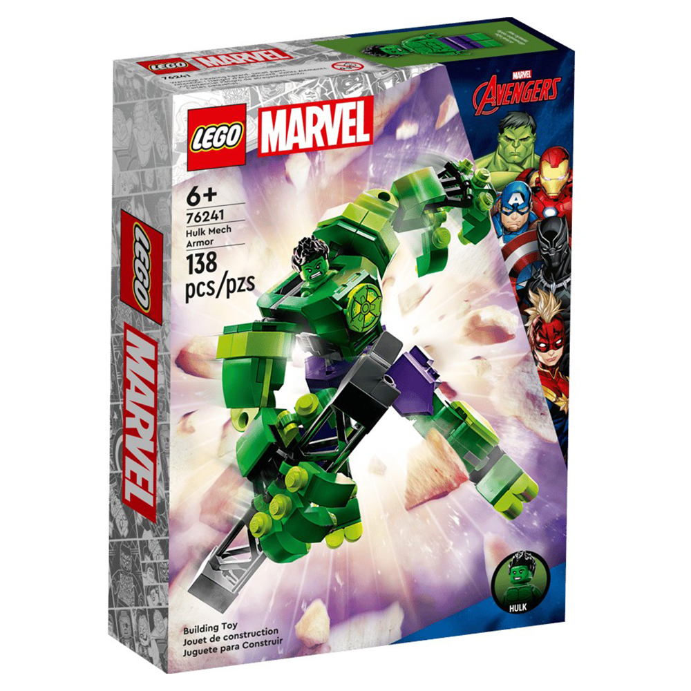 Constructor Lego Marvel Hulk Mech Armor 76241 de la 6+ ani photo 1 Constructor Lego Marvel Hulk Mech Armor 76241 de la 6+ ani photo 1