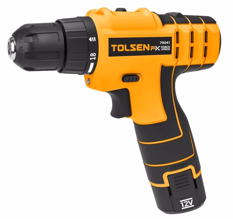 Шуруповёрт Li-Ion 12V 1.5Ah 1 аккумулятор Tolsen