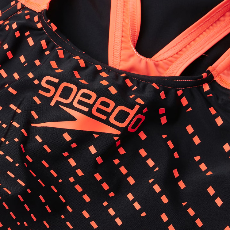 Купальник Speedo MEDLEY LOGO MDLT AF / Женский / 42 / Черный/Оранжевый photo 5