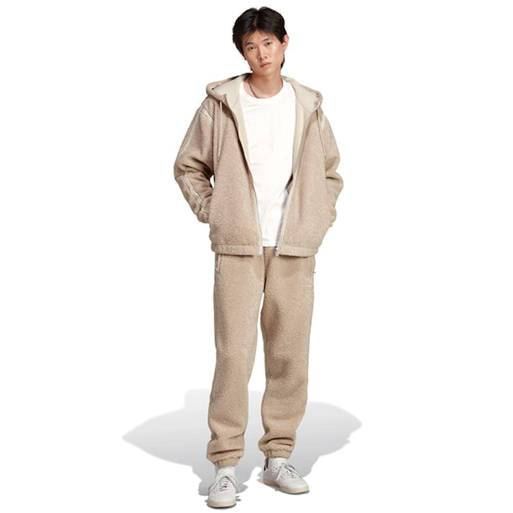 Hanorac pt bărbați Adidas P ESS FLEECEJKT XS Bej photo 2