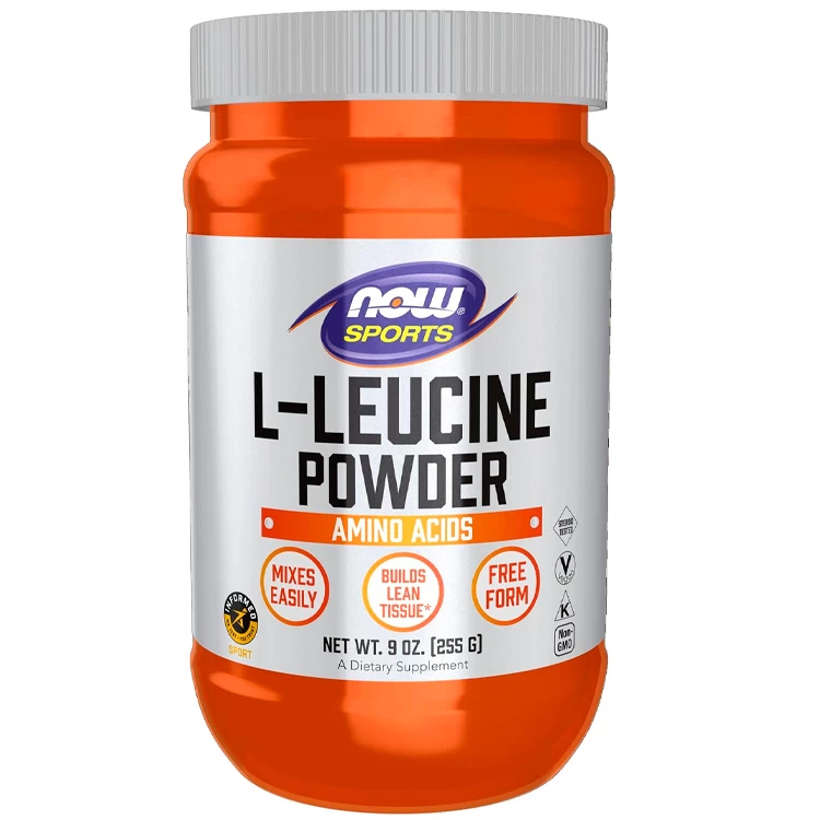 Aminoacizi Now Sports L-Leucine Powder, Builds Lean Tissue