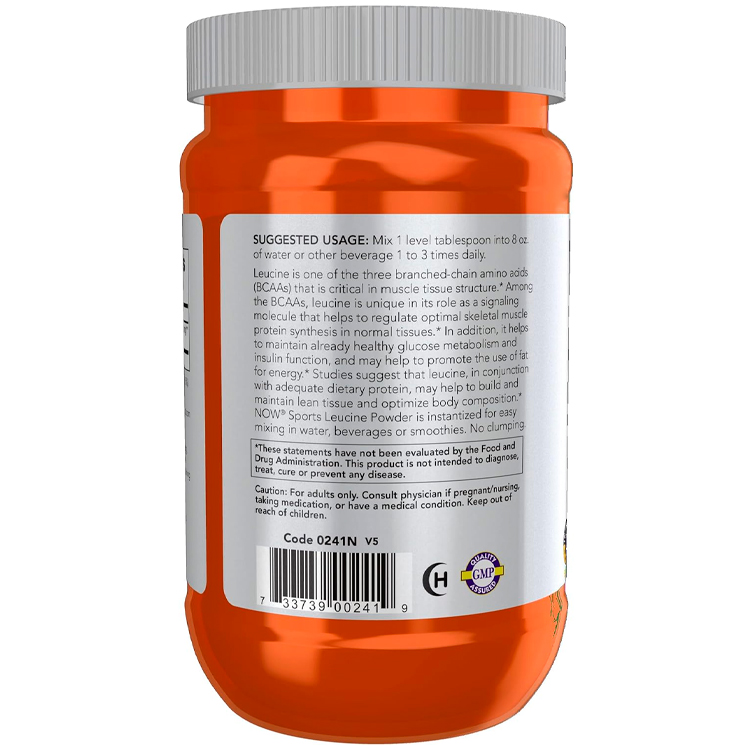 Аминокислоты Now Sports L-Leucine Powder, Builds Lean Tissue photo 3