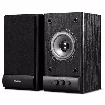 SVEN SPS-607 Black, 2.0 / 2x3W RMS, wooden, 3