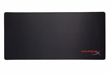 HYPERX FURY S Gaming Mouse Pad Extra Large from Kingston, Natural Rubber, Size 900mm x 420mm x 3.5 mm, Seamless, Stitched edges, Densely woven surface for accurate optical tracking, Compatible with optical or laser mice, Black