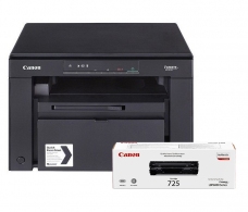 MFD Canon MF3010 (+1 x CRG725); Mono Printer/Copier/Color Scanner, A4, 18 ppm, 1200x600 dpi, 64Mb, Scan 9600x9600dpi-24 bit, Paper Input (Standard) 250-sheet tray, USB 2.0, CRG725 (1600 pages 5%), CRG 325, 700 pages starter. thumbnav 1