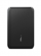 10000mAh Power bank - Trust Pacto2 Pocket-Size, Black, Charge 3 devices at once thanks to USB-C port and 2 USB ports, ast-charge with maximum speed via USB (15W) thumbnav 1