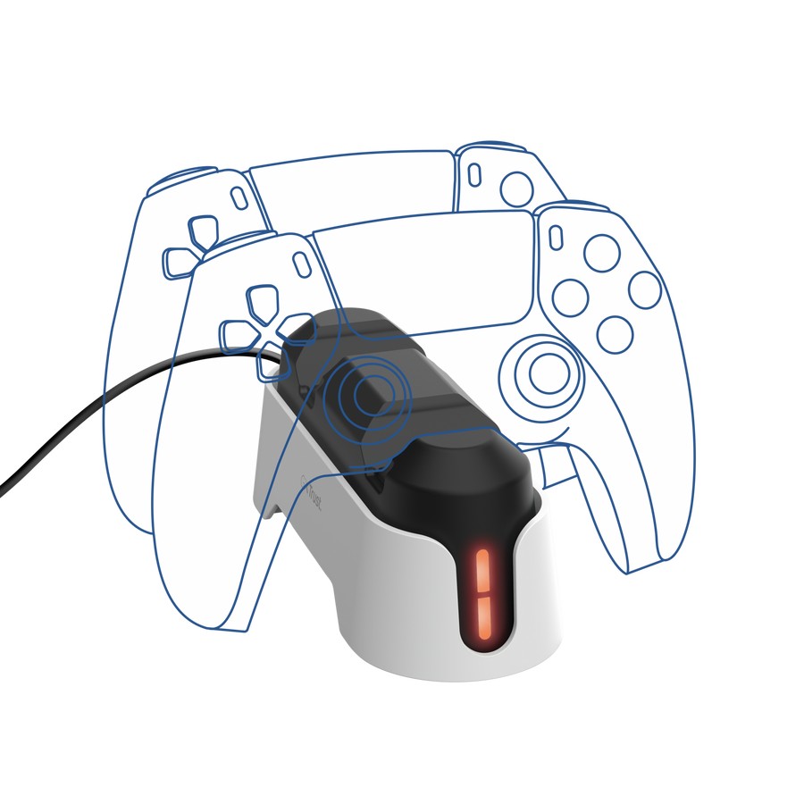 Statie de incarcare dubla pentru controlerele PS5 Trust Gaming GXT 228 photo 2