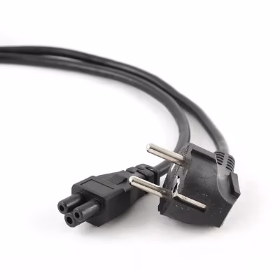 Power cord - 1.8m - Cablexpert PC-186-ML12, 1.8 m, Schuko input / C5 output, VDE approved,  Molded plugs, Black 