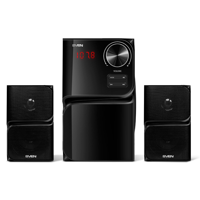 Boxe 2.1 SVEN MS-305 / 40W RMS / Bluetooth / FM-tune / USB Flash / SD card / Black photo 2