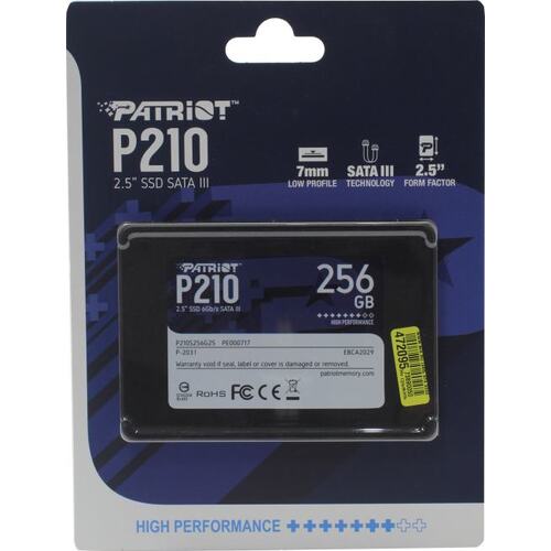 2,5” SSD Patriot P210 256GB photo 3