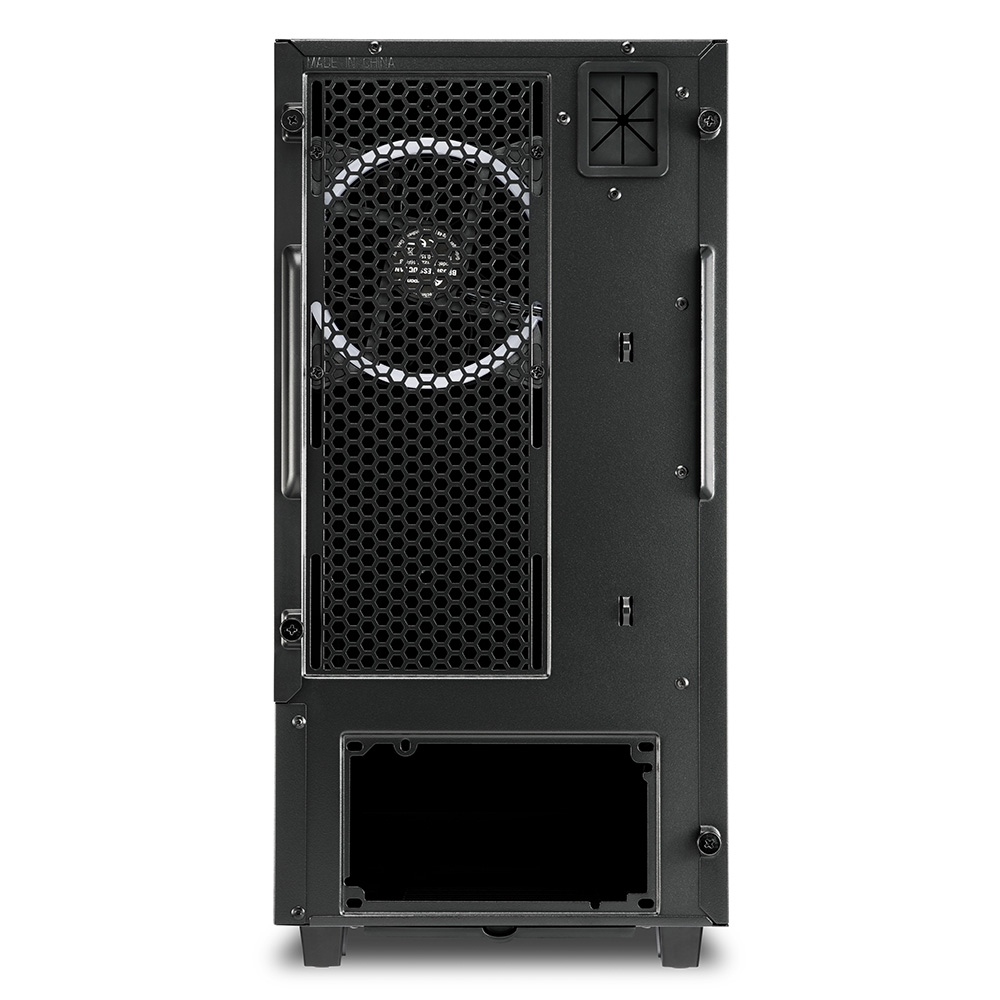 Carcasa Sharkoon REV 100 / no PSU / Side panel / 1x120mm A-RGB LED + 1x 120mm / ATX / Black photo 8