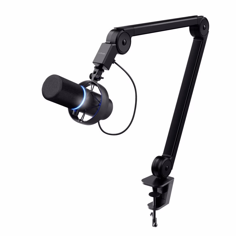 Профессиональный студийный микрофон на стойке Trust GXT 255+ ONYX / USB / Black 