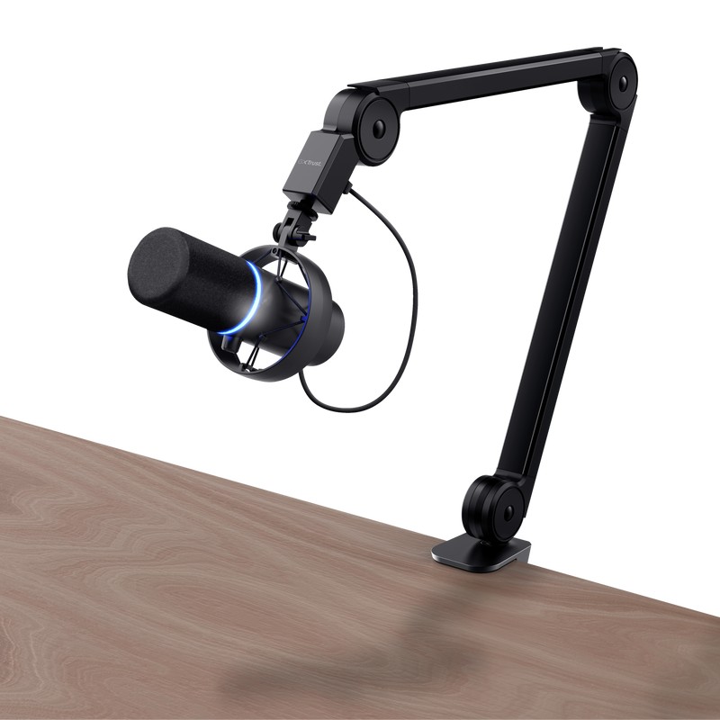 Профессиональный студийный микрофон на стойке Trust GXT 255+ ONYX / USB / Black photo 2