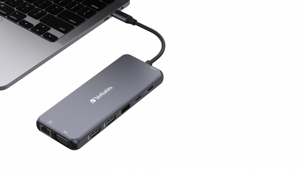 Многопортовый Адаптер Verbatim CMH-14/ USB-С/ 3xUSB-A 3.2/ 2xUSB-A/ 1xUSB-C PD(100W)/ 2xHDMI/ 1xVGA/ RJ45/ SD/ microSD photo 7