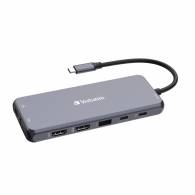 Многопортовый Адаптер Verbatim CMH-14/ USB-С/ 3xUSB-A 3.2/ 2xUSB-A/ 1xUSB-C PD(100W)/ 2xHDMI/ 1xVGA/ RJ45/ SD/ microSD thumbnav 5