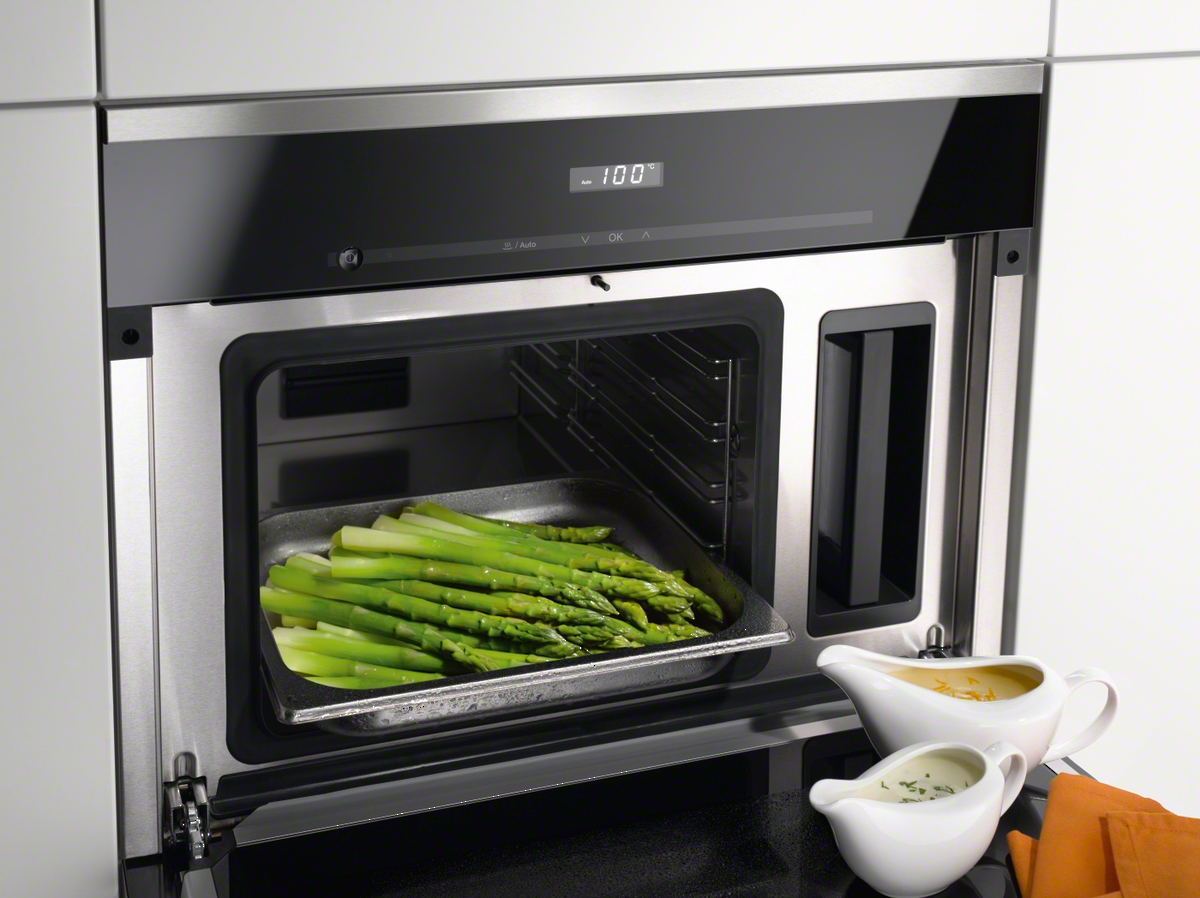 Паровой шкаф встраиваемый Miele DG6200 / л. / / Нержавеющая сталь с черным photo 1