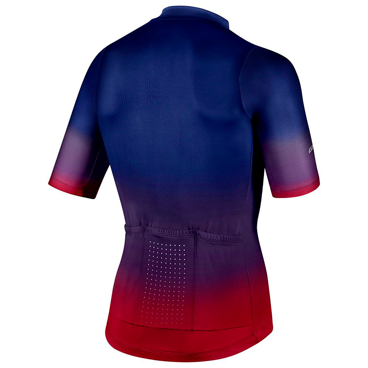 Tricou pentru ciclism Giant PODIUM SS JERSEY SAPPHIRE/GRENADINE S/Albastru-rosu photo 2
