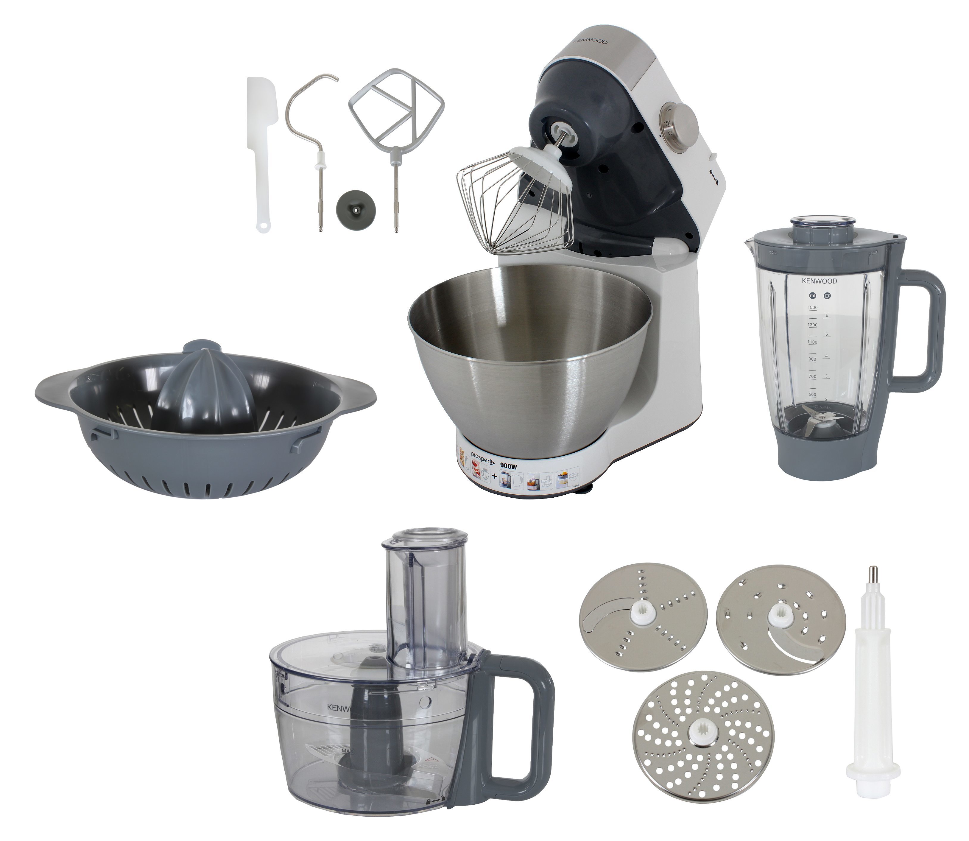 Кухонный комбайн Kenwood KM242, 5 скоростей, Серебристый photo 3