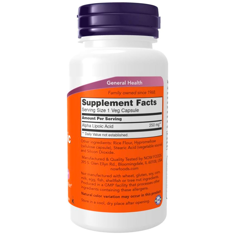 Витамины Now Foods Alpha Lipoic Acid 250 mg photo 2