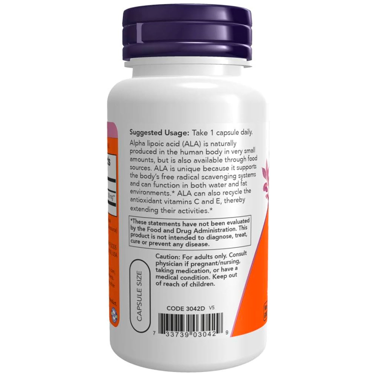 Витамины Now Foods Alpha Lipoic Acid 250 mg photo 3