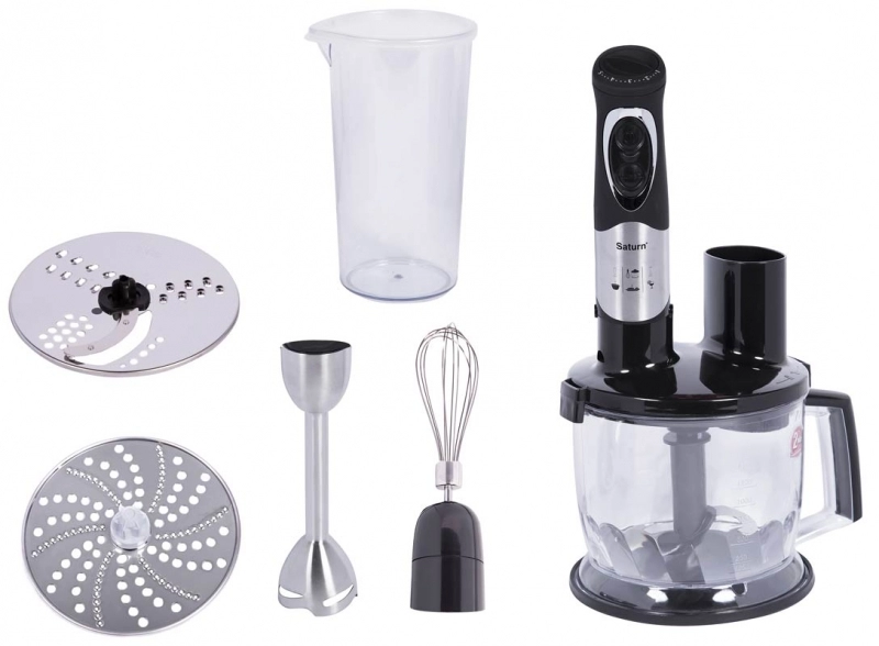 Blender Saturn ST-FP0042, 600 ml, 600 W, 2 trepte viteza, Negru