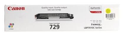 Laser Cartridge Canon 729 (HP CE312A), yellow (1000 pages) for LBP-7010C/7018C photo 1