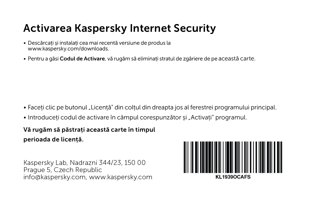 Kaspersky Internet Security Eastern Europe Edition.  1-Device  1 year  Base License Pack, Card photo 2
