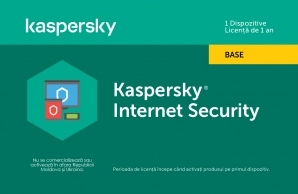 Kaspersky Internet Security Eastern Europe Edition.  1-Device  1 year  Base License Pack, Card