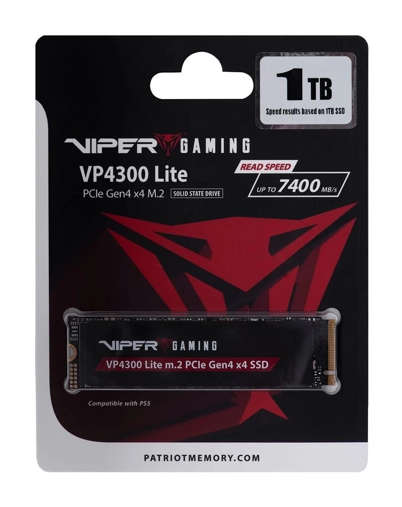 M.2 NVMe SSD VIPER (by Patriot) VP4300 LITE 1TB