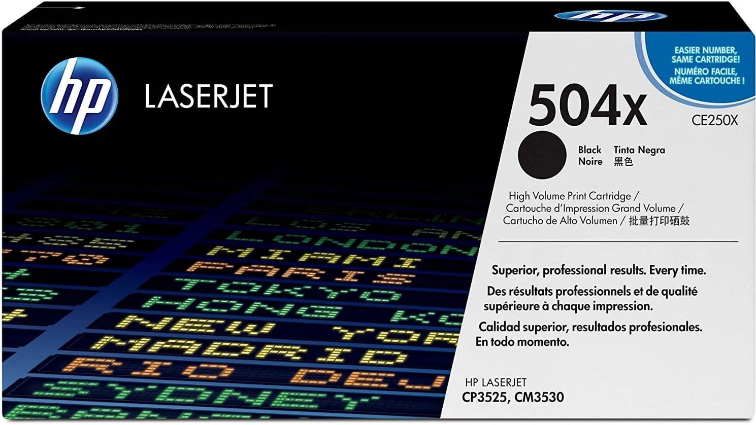 HP 504X (CE250X) Black Cartridge for HP LaserJet CP3525, CP3525n, CP3525dn, CP3525x, CM3530, CM3530fs, 10500 p. photo 2