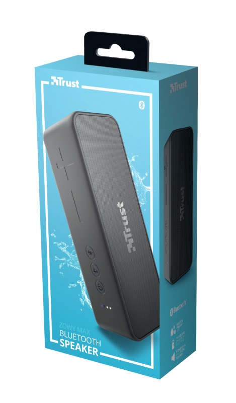 Беспроводная Bluetooth-колонка Trust Zowy Max Stylish Black / 20W / IPX7 / Up to 14 hours photo 6