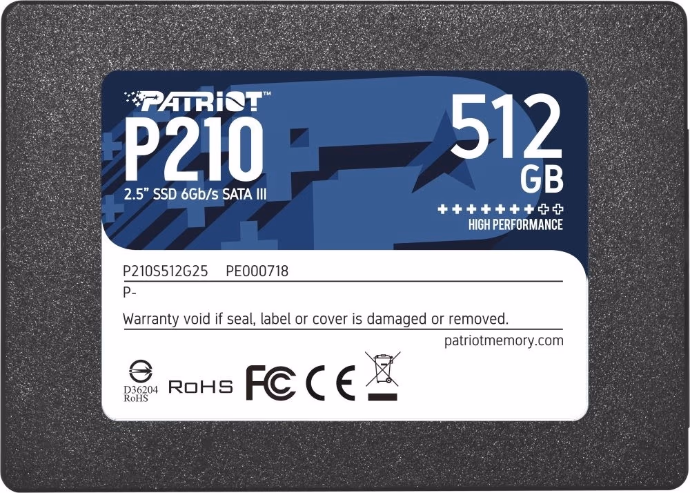 2,5” SSD Patriot P210 512GB 