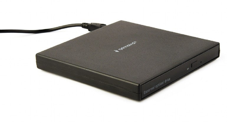 External DVD USB Drive Gembird  DVD-USB-04, CD-DA, CD-R, CD-RW, DVD+R, DVD+R DL, DVD+RW, DVD-R, DVD-R DL, DVD-RAM, DVD-ROM DL, DVD-RW, DVD-Video, Supported disc diameter: 80 mm,120 mm,  USB2.0, Black, Retail photo 2