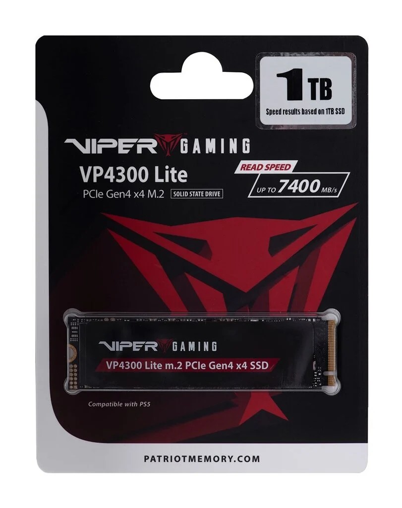 M.2 NVMe SSD VIPER (by Patriot) VP4300 LITE 1TB photo 3
