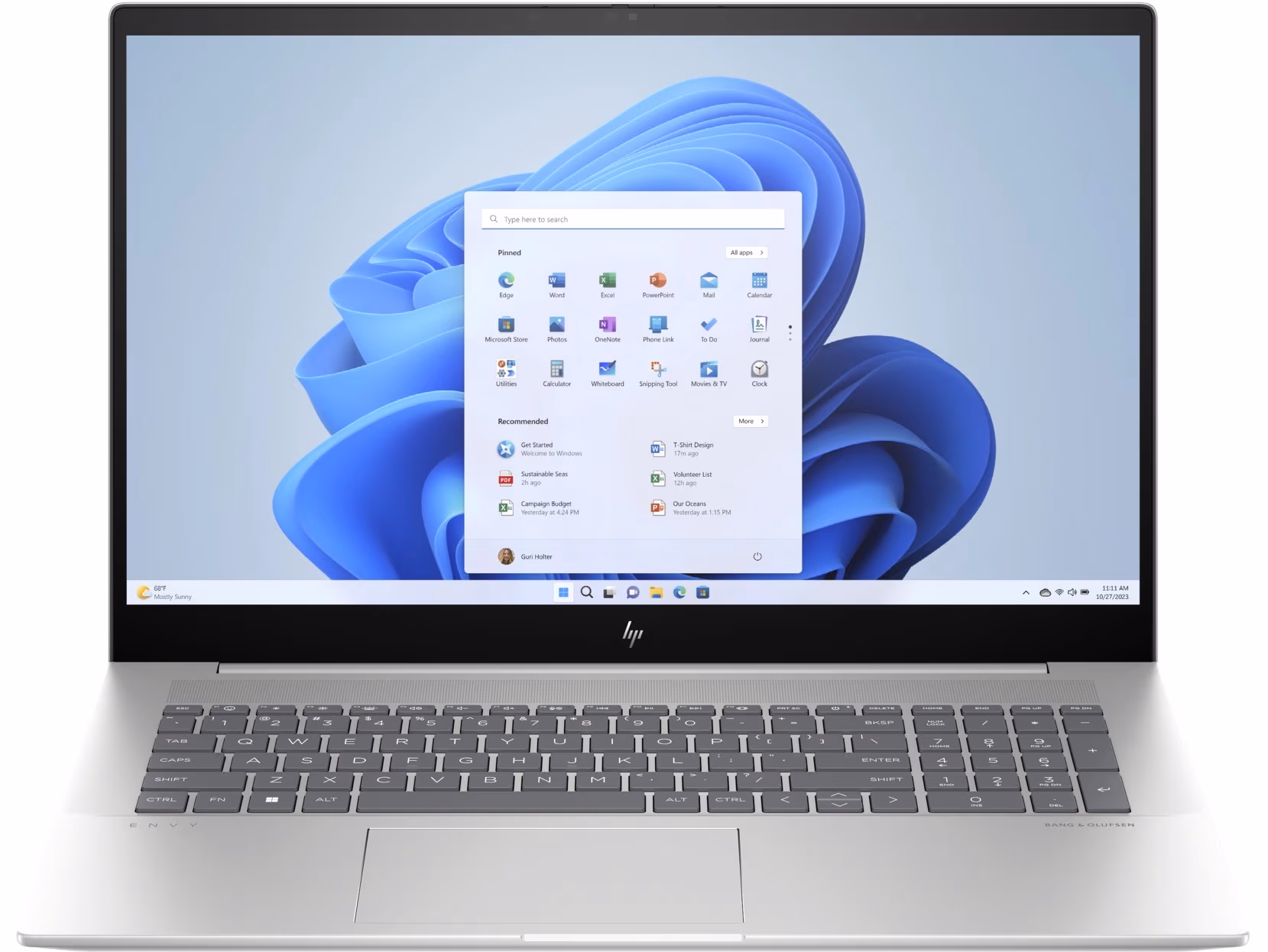 Ноутбук 17.3'' HP Envy (17-cw0002ci) / Touch / Intel Core i7-1355U / 32GB / 1TB SSD / RTX 3050 / Win11H / Natural Silver