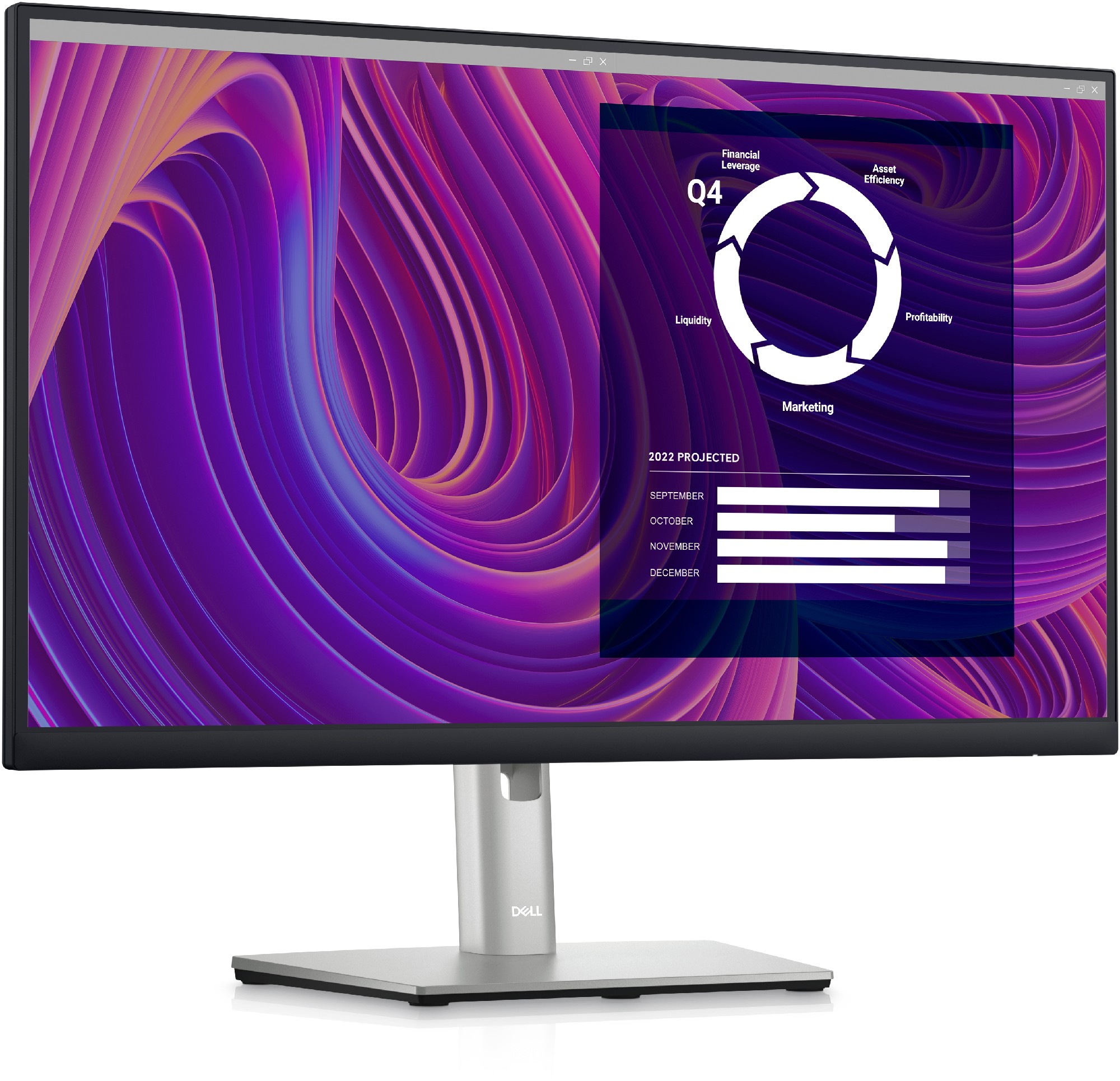 27.0” Монитор DELL P2723D / 5ms / QHD / Black photo 2