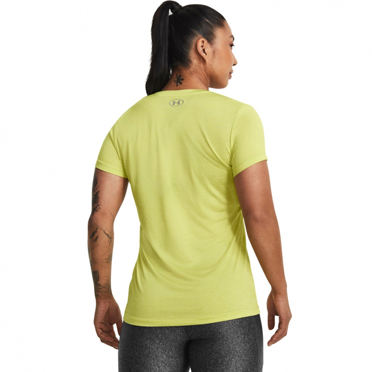 Tricou Under Armour Tech SSV - Twist / Femei / XS / Galben photo 2