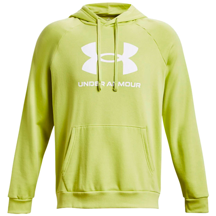 Hanorac pt bărbați Under Armour UA Rival Fleece Logo HD S Galben photo 2