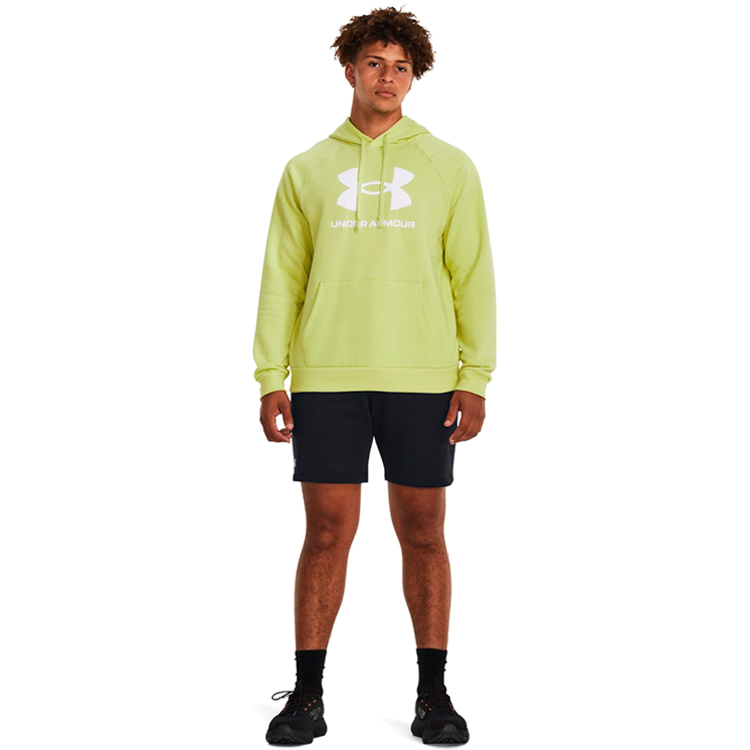 Hanorac pt bărbați Under Armour UA Rival Fleece Logo HD S Galben photo 4