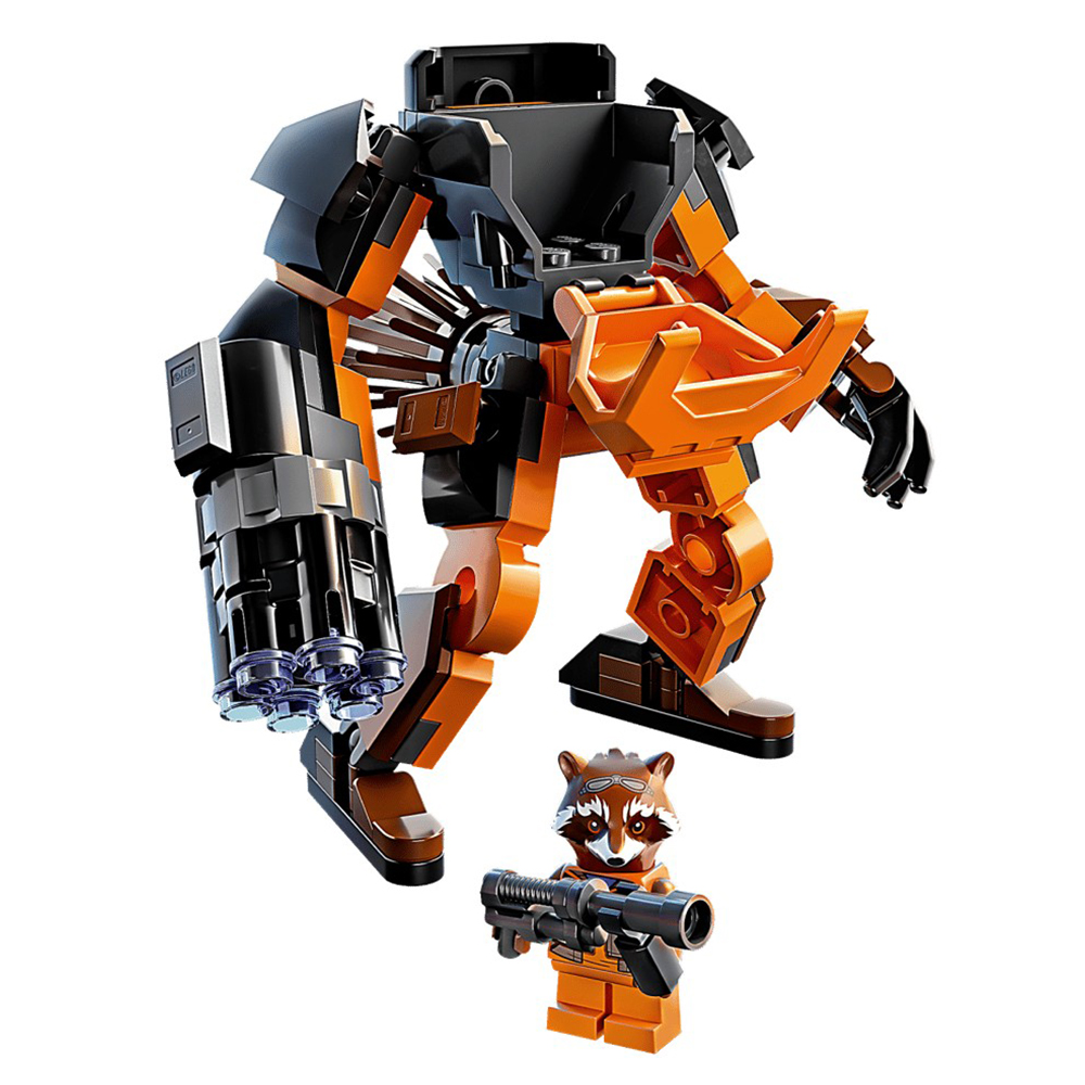 Constructor Lego Marvel Rocket Mech Armor 76243 de la 6+ ani photo 3