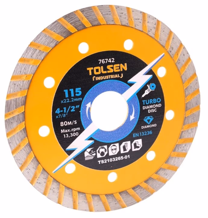 Диск aлмазный 125x22,2 мм Turbo Industrial Tolsen