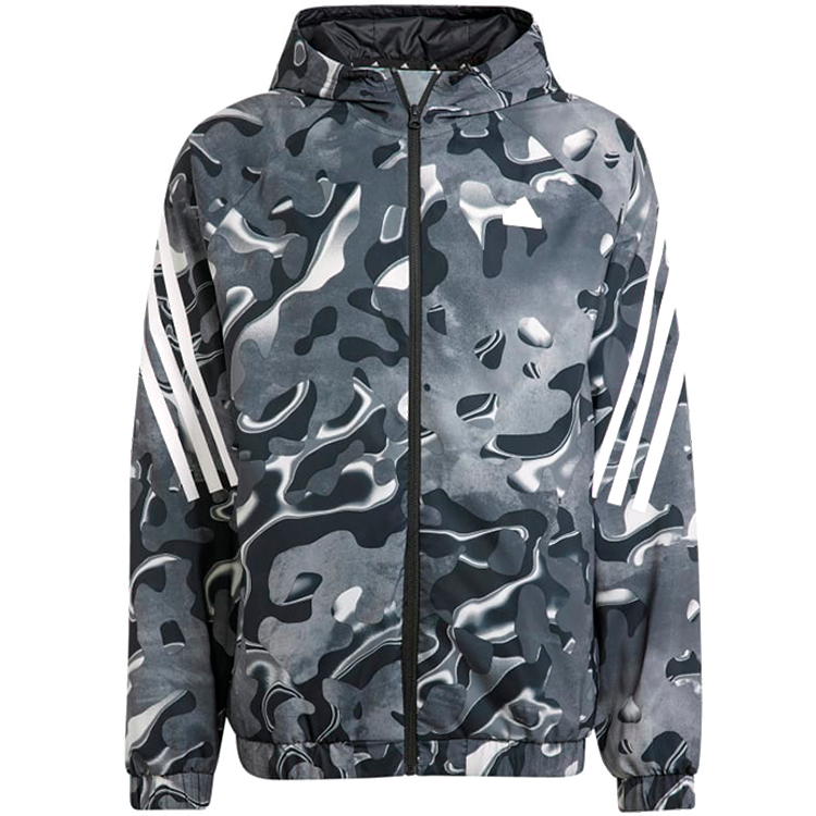 Hanorac pt bărbați Adidas M FI AOP FZ Q3 S Gri photo 2