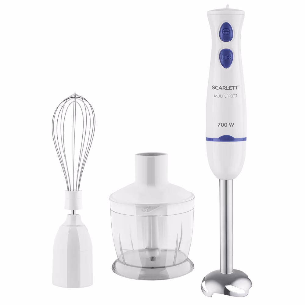 Blender Scarlett SC-HB42F43, 7 W, 2 trepte viteza, Alb 