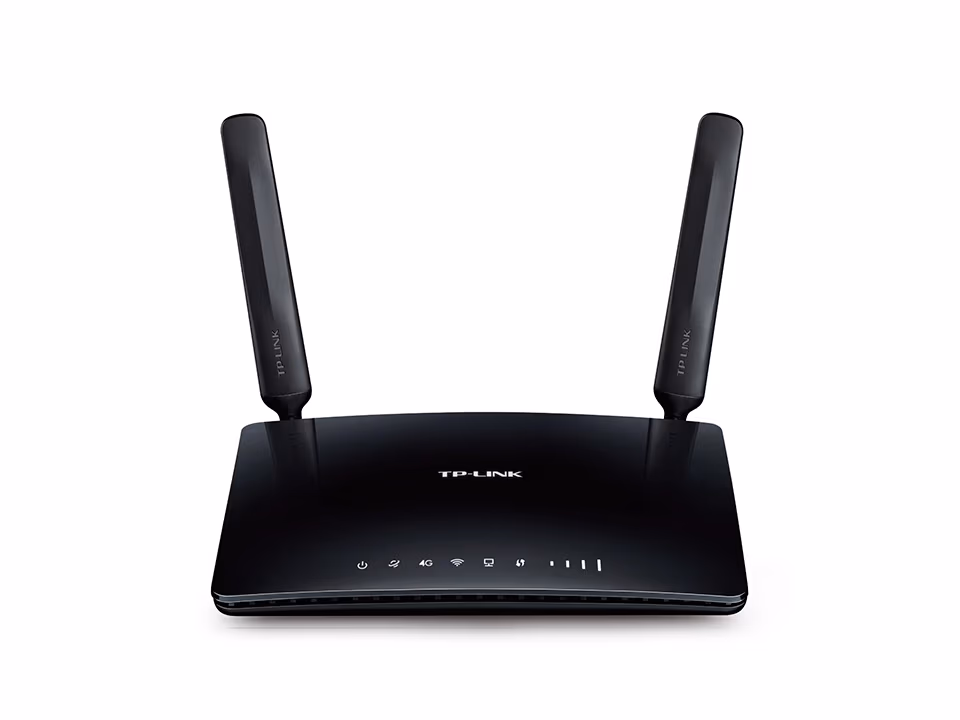 TP-LINK Archer MR200 AC750 Dual Band Wireless 4G LTE Router, 2T2R, SimCard slot, 433Mbps 5GHz + 300Mbps 2.4GHz, 802.11ac/n/g/b, 1 WAN + 3 LAN, 3 Wifi internal / 2 LTE detachable antennas