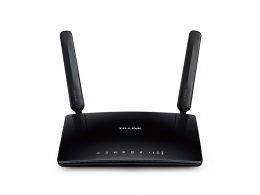 TP-LINK Archer MR200 AC750 Dual Band Wireless 4G LTE Router, 2T2R, SimCard slot, 433Mbps 5GHz + 300Mbps 2.4GHz, 802.11ac/n/g/b, 1 WAN + 3 LAN, 3 Wifi internal / 2 LTE detachable antennas thumbnav 1