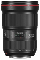 Zoom Lens Canon EF 16-35 mm f/2.8L III USM, 16/11, Angle of view 98*-54*/74*10-38*/108*10-63*, Blades 9, Max/Min aperture 2.8/22, Close focus to 0.28m, DxL- 88,5x127,5mm, W-790g, Acces:Lens Filter 82, Cap E-82II, Hood EW-88D, Case LP1122 thumbnav 1