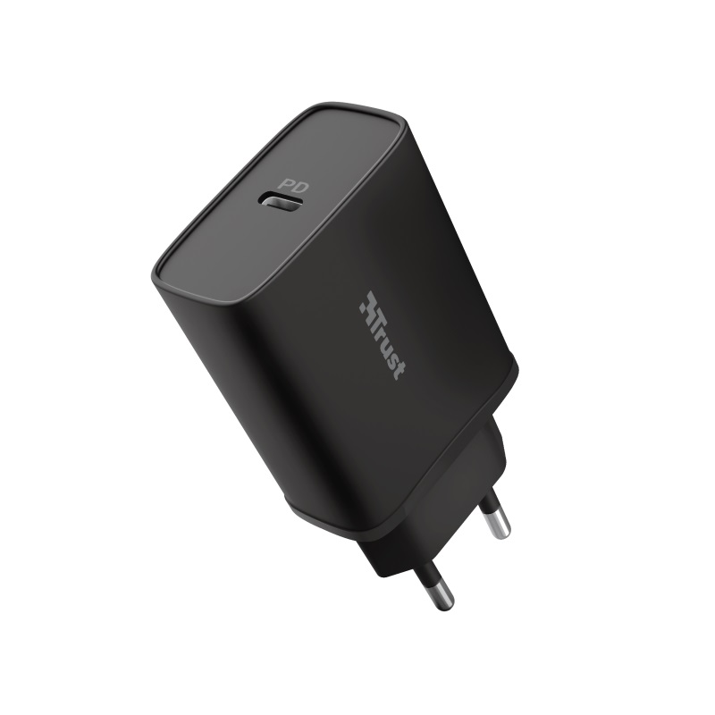 Trust Qmax 18W Ultra-Fast USB-C Wall Charger with PD, Ultra-fast and easy charging via USB-C photo 1