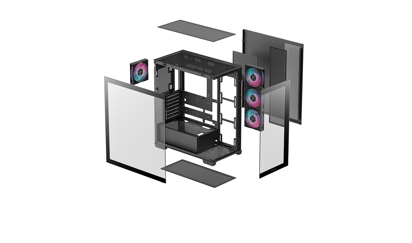 Корпус DEEPCOOL CG580 4F/ w/oPSU / Side-Window / ATX / Black photo 11