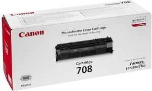 Laser Cartridge Canon 708 B (0266B002), black (2500 pages) for LBP-3300/3360, HP LJ 1160/ 1320 series